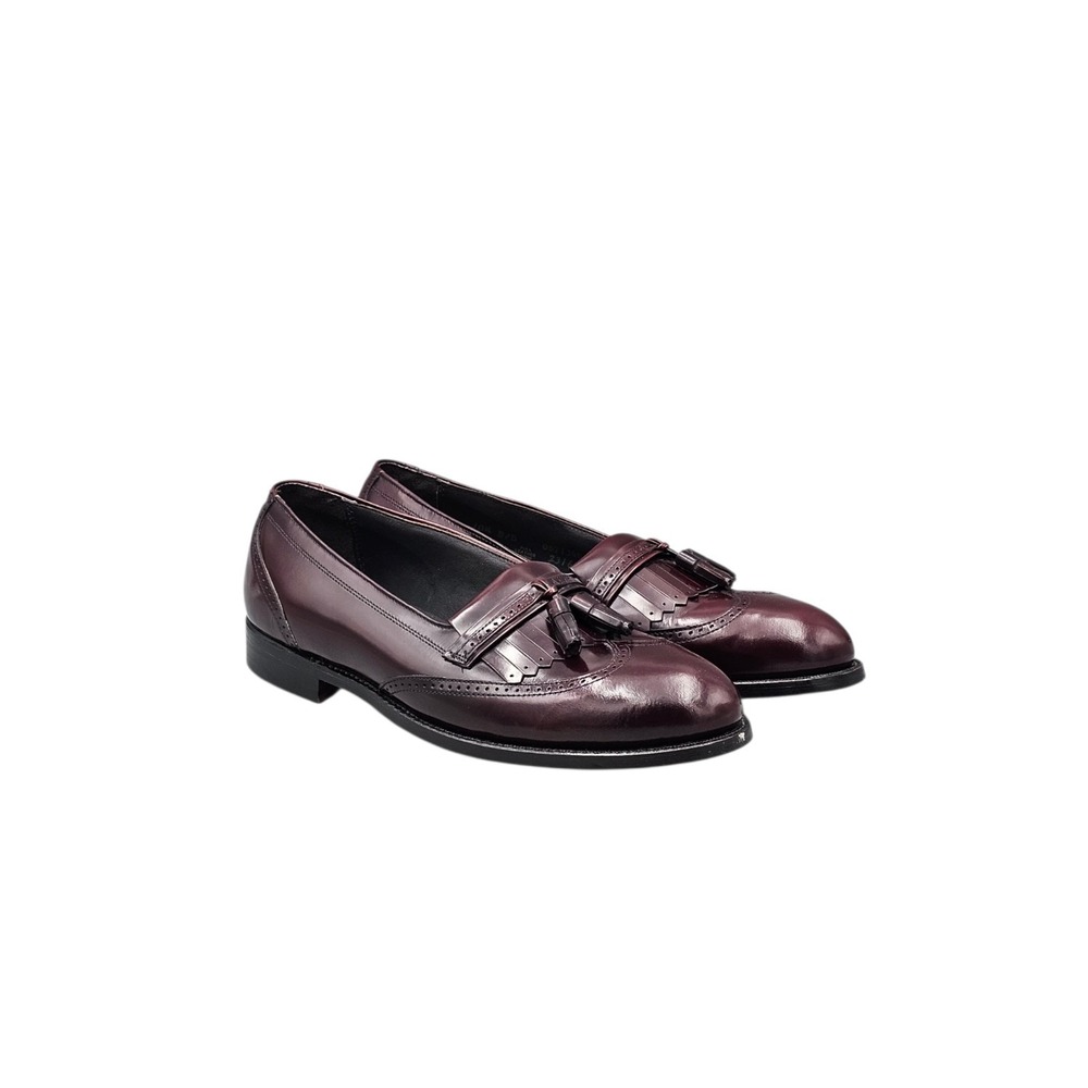 Bostonian Mens Size 10.5 D/B Ox Blood Tassel Kiltie Loafers Dress Shoes USA Made